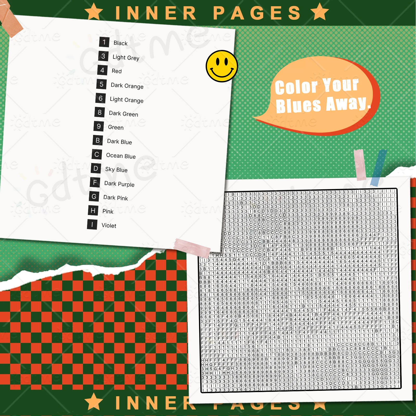 Lustiges Mystery Mosaike Pixel Tier Malbuch Entspannung Handgezeichnetes Buch Bunte Graffiti DIY Num Malerei Zeichenbücher – Detail 7