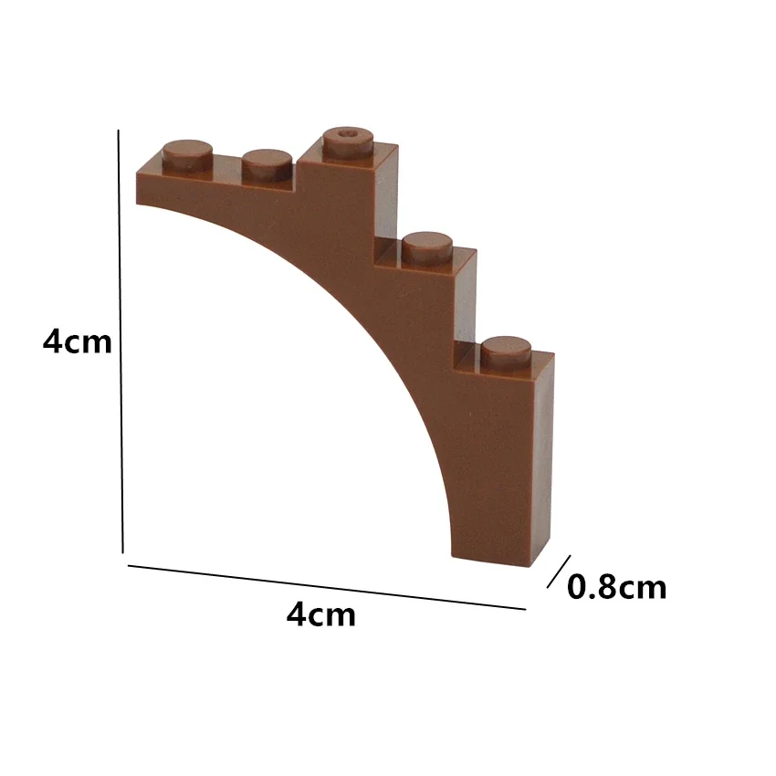 MOC Building Blocks Arch 1x5x4 Curved Brick Technical Changeover Catch Compatible with 2339 14395 76768 Educational DIY Toys