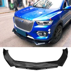 Front Bumper Splitter For HAVAL H6 H4 Spoiler Carbon Painting Diffuser Skirt Body Kit Lip