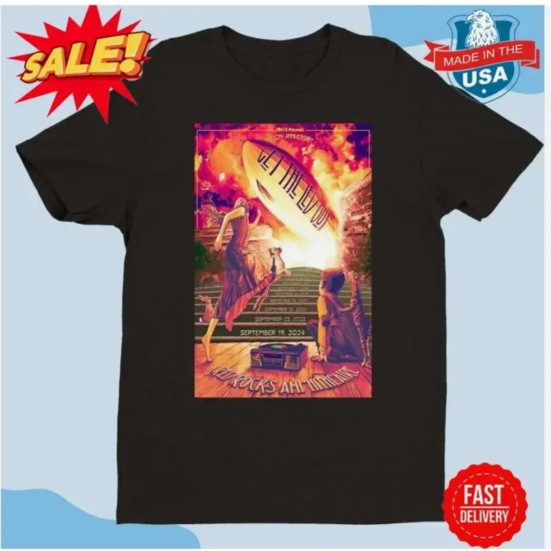 Get The Led Out 10Th Anniversary Red Rocks Amphitheatre Concert T Shirt S 5Xl