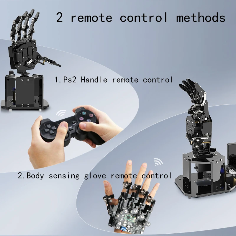 5 Dof Bionische Robotische Hand Palm UHand2.0 Compatibele Somatosensorische Open Source Robot Voor Arduino/STM32 Programmeerbare Hand DIY Kit