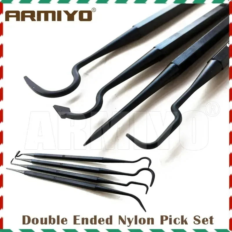 

Armiyo, 4 шт./компл., двухсторонний нейлоновый набор кирки, набор для чистки, инструмент для охотничьего бочка, аксессуары, длина 205 мм