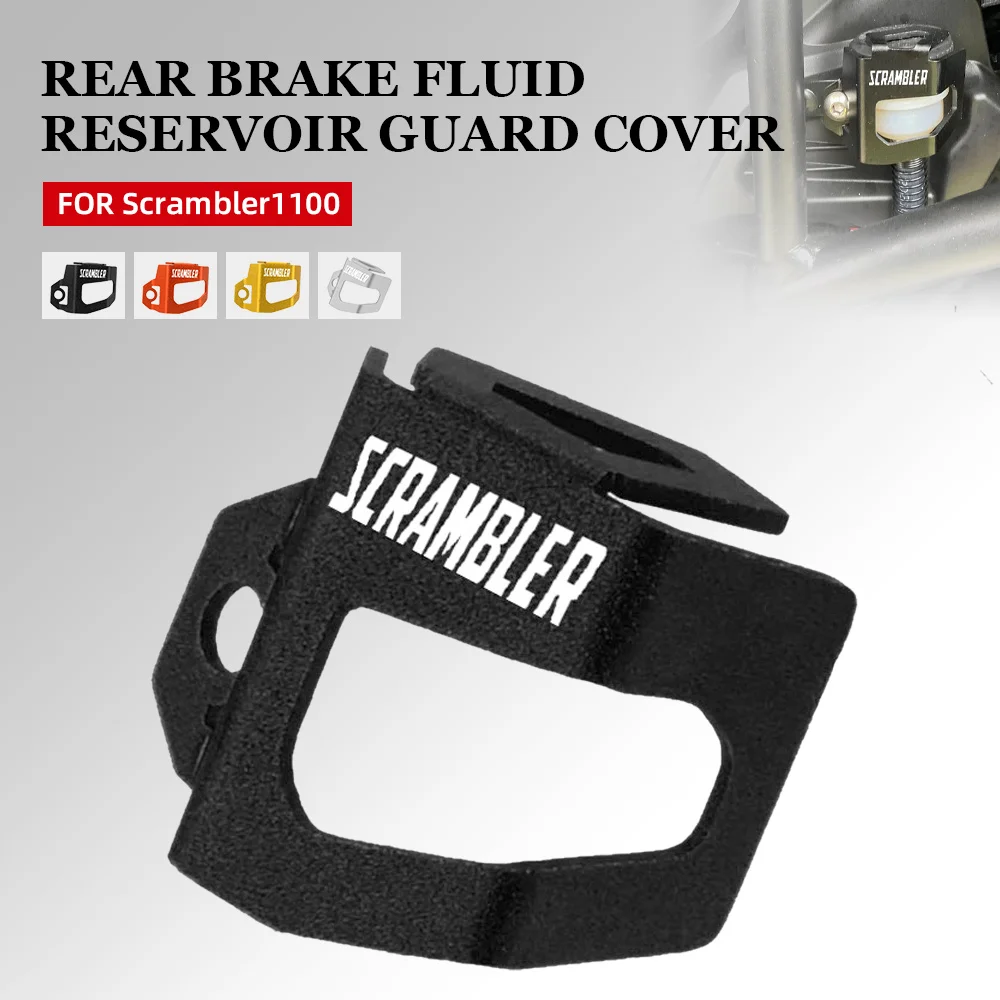 Moto Rear Brake Fluid Reservoir Guard Cover Protector For Ducati Scrambler 1100 Scrambler1100 Sport PRO 2015-2021 Accessories