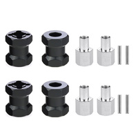 4Pcs Thickness 15mm/20mm/25mm/ Extension Parts 12mm Hex Wheel Hubs For Axial scx10 D90 90046 Tamiya MST 1/10 RC Car Crawler