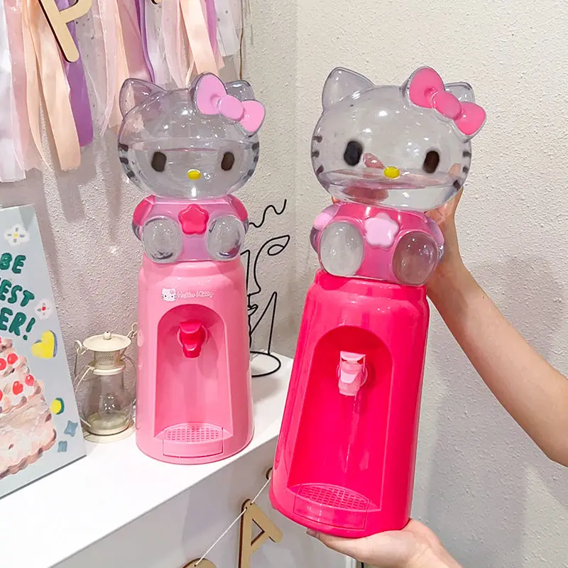 Hello Kitty Kawaii Sanrios Small Water Dispenser Anime Cartoon Mini Water Dispenser Household Dormitory Office Desktop Cute Gift