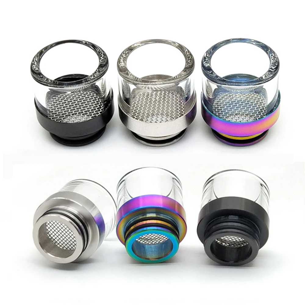 810 Drip Tip Mesh Mouthpiece Stainless Steel Wide Bore Glass Drip Tips for 810 V8 V12 PRINCE TANK DIY Accessories