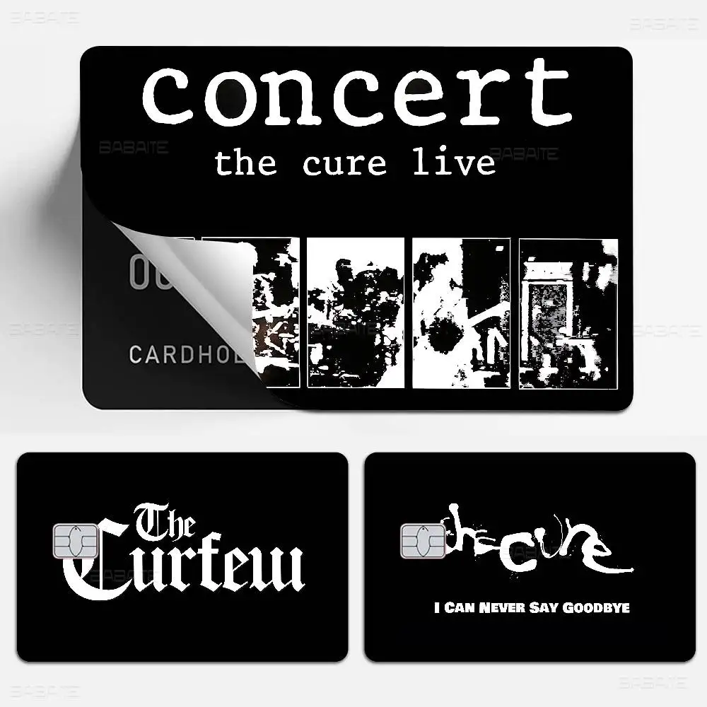 The Cure Logo Fashion Matte Gold Silver Black Matte Film Skin Sticker Tape For Bank Credit Debit Card