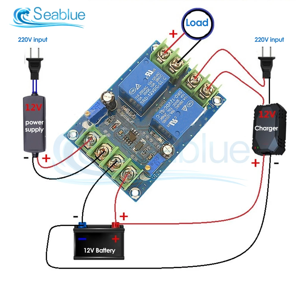 Imagem -04 - Alimentação Automática Switching Power Module Fornecimento de Emergência Carregamento Controlador Disjuntor dc 12v 10a