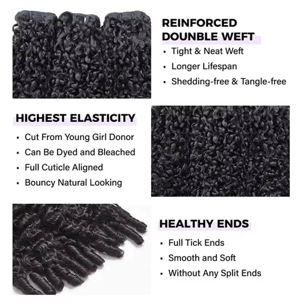 Burmese Curly Human Hair Bundles Human Hair Deep Wave Raw Hair Weave Bundles Quality Double Drawn Vietnamese Hair Extension