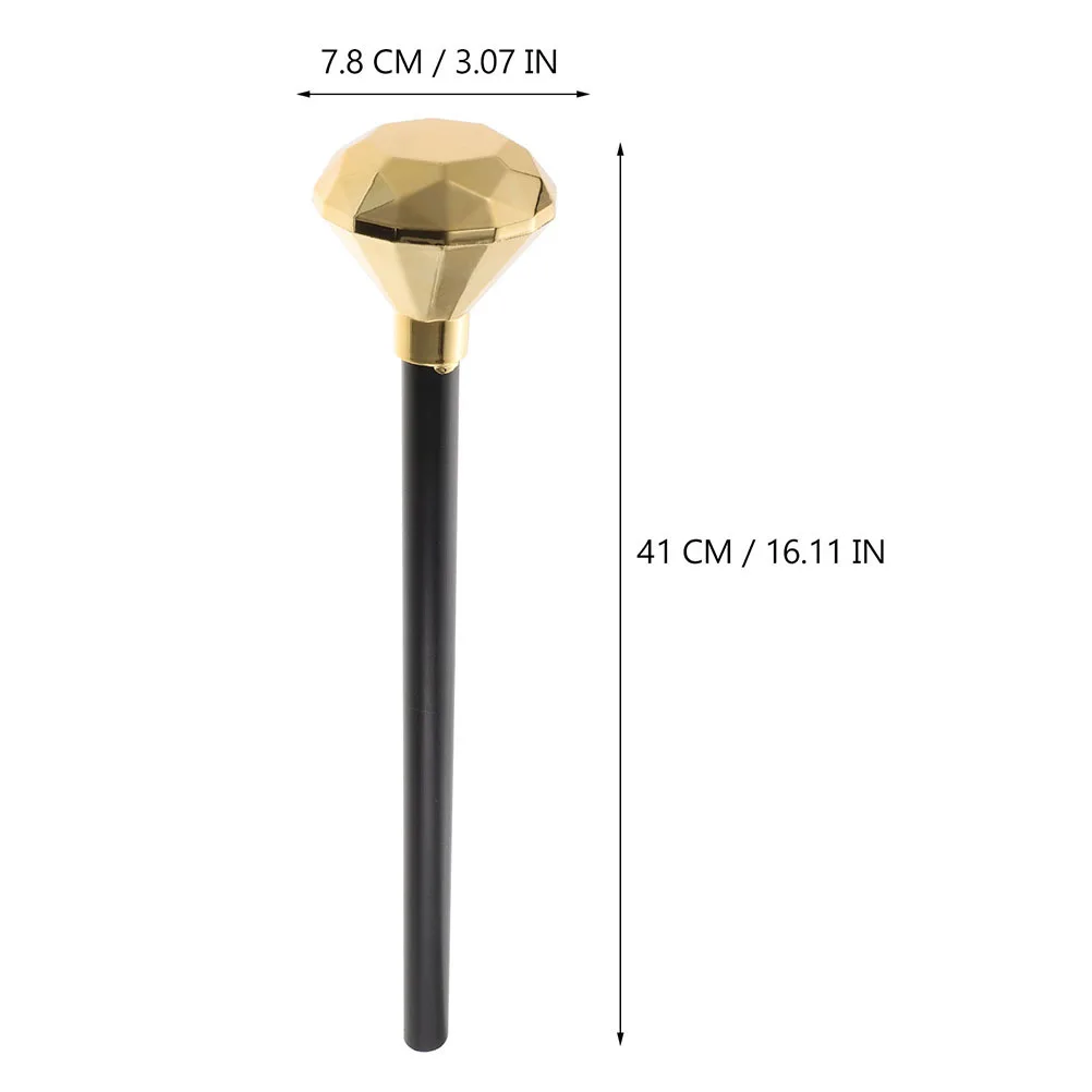Costume de roi sceptre en diamant, accessoire léger pour Halloween, accessoire de Cosplay, spectacle sur scène, jeu de rôle, 3 pièces