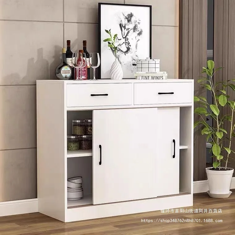 Simple, side cabinet, sliding door, balcony, sun protection, storage, storage, kitchen, multi-function