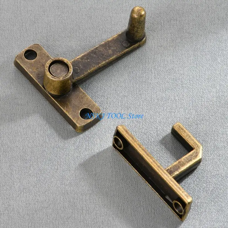 L8RC Heavy Type Zincs Alloys Locking Clasps For Handmade Wooden Jewelry Boxes