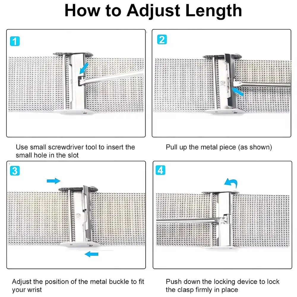 New Metal Stainless Steel Strap Replacement Loop Bracelet Smart Watch Wrist Watchband for Samsung Galaxy Fit3