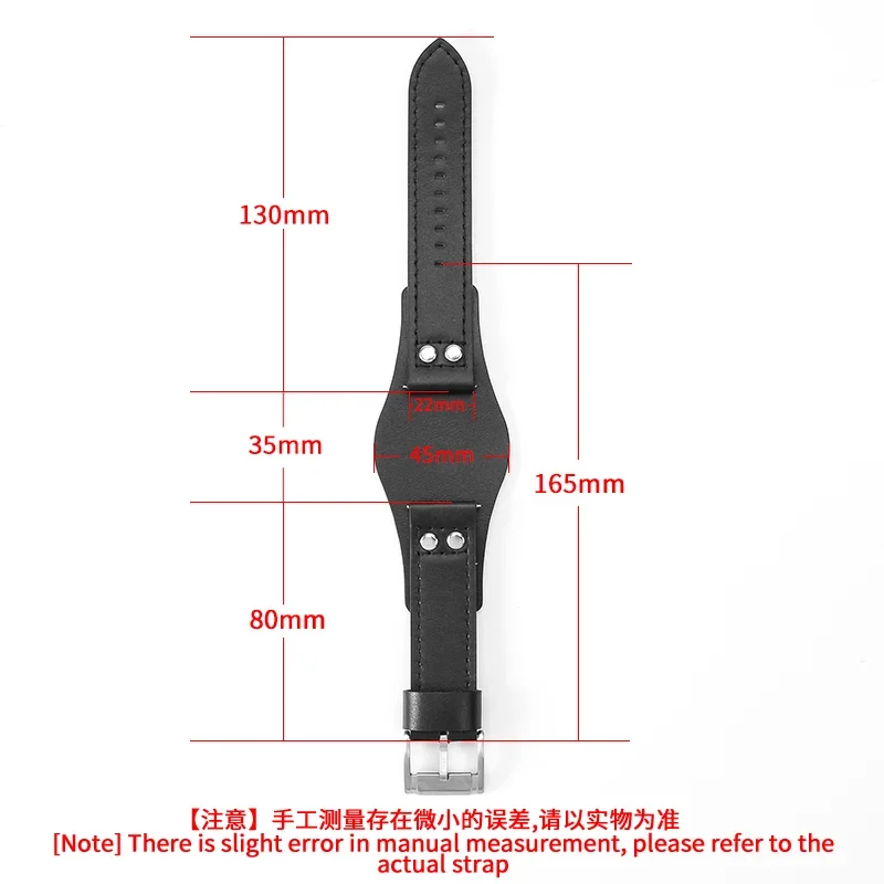 Premium Quality Genuine Cowhide Leather Soft Watchbands for Fossil Ch2564 Ch2565 Ch2891 Waterproof Breathable Strap 22mm