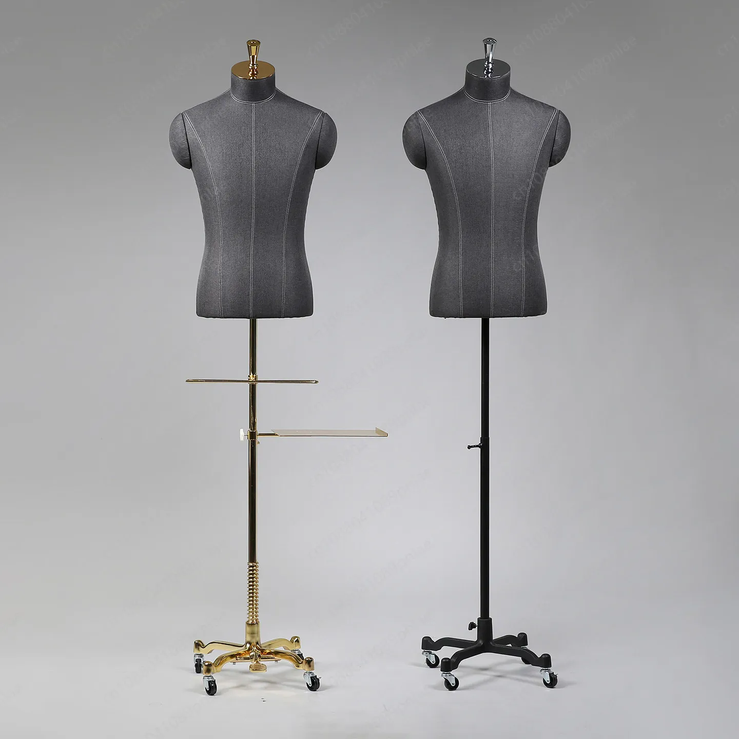 (No Pants Rack) Men's Full-body Platform Model, Suit and Dress Display Stand, Clothing Store Window Fake Human Body
