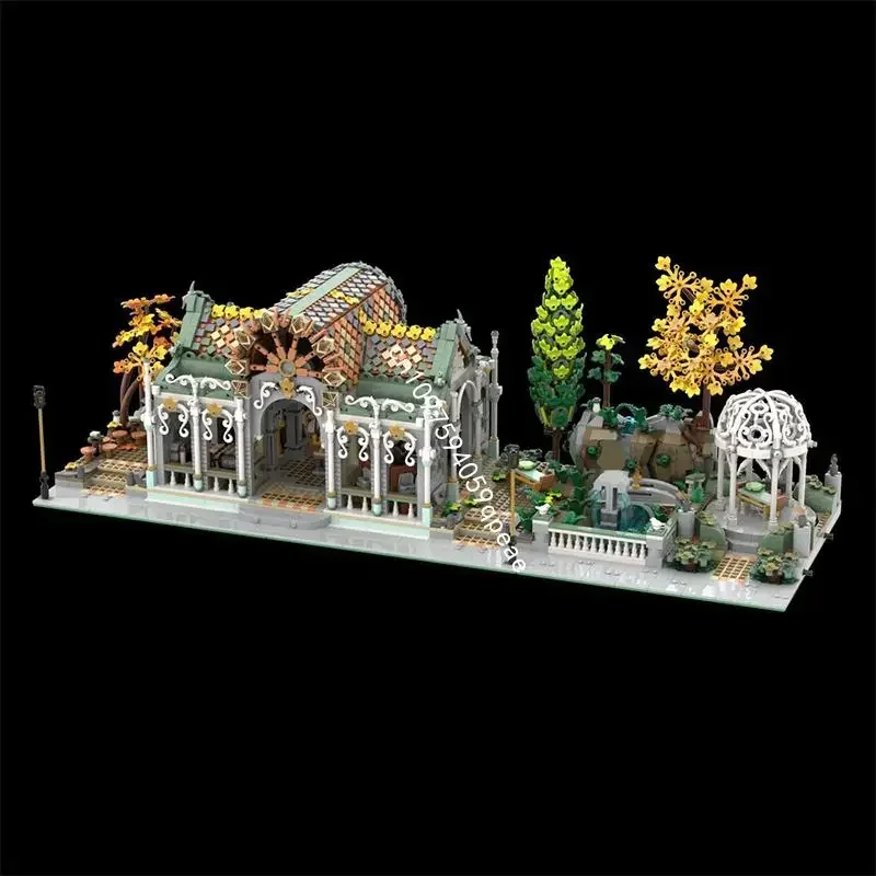 

Новинка, 4425 шт., знаменитая серия фильмов «Кольца», Moc Market Hall, модель на заказ, головоломка «сделай сам», креативные идеи, детская игрушка, подарок на день рождения, Рождество