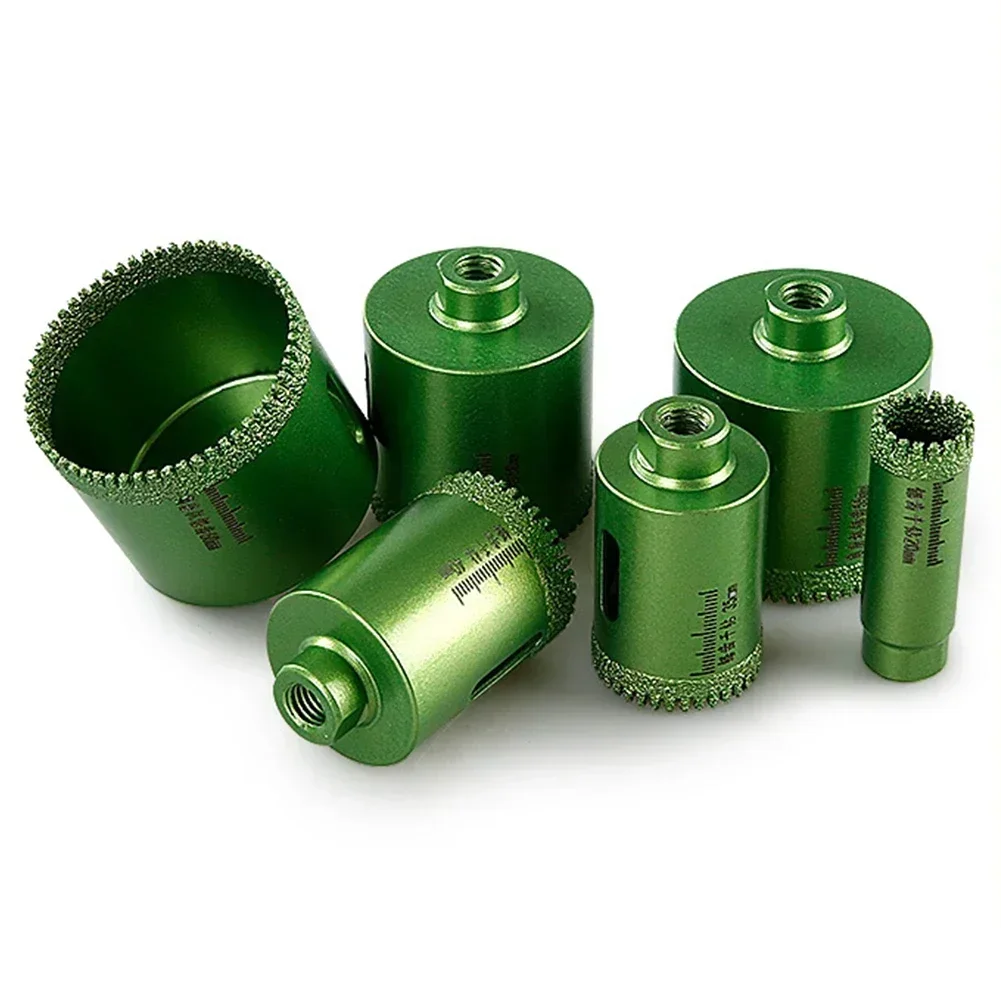 1pc serrilhado abridor de buraco de perfuração a seco m10 broca abridor de brasagem para laje de rocha/mármore/quartzite/granito/telha