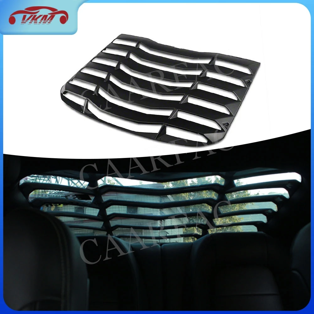 ABS Gloss Black Car Rear Window Decorate louver for Ford Mustang 2015-2020 Car Air Outlet Bumper Shutter Grill Frame Car Styling