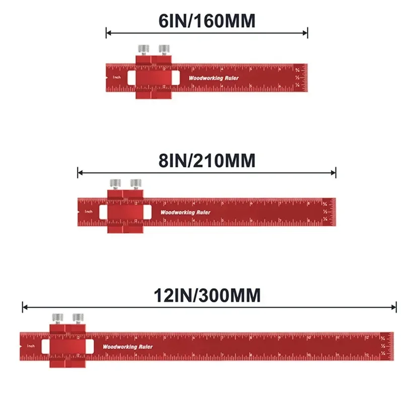 Woodworking Multifunctional Scribing Ruler T-Ruler, Height Scribing Ruler