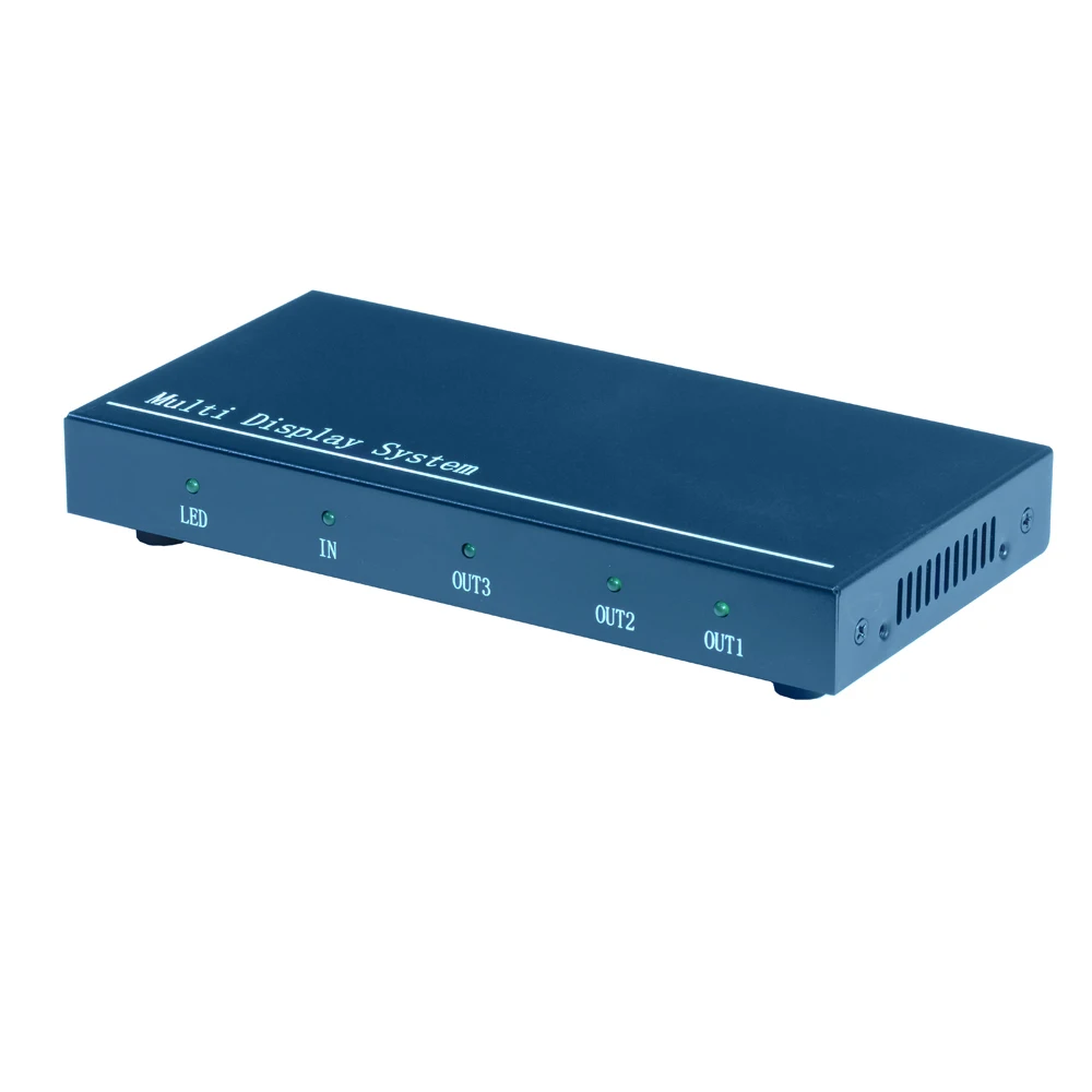 1x2 1x3 video wall controller supported 3840x1080 and 5760x1080 60HZ，Ultra-large resolution image splicing processor，TK-UHD03