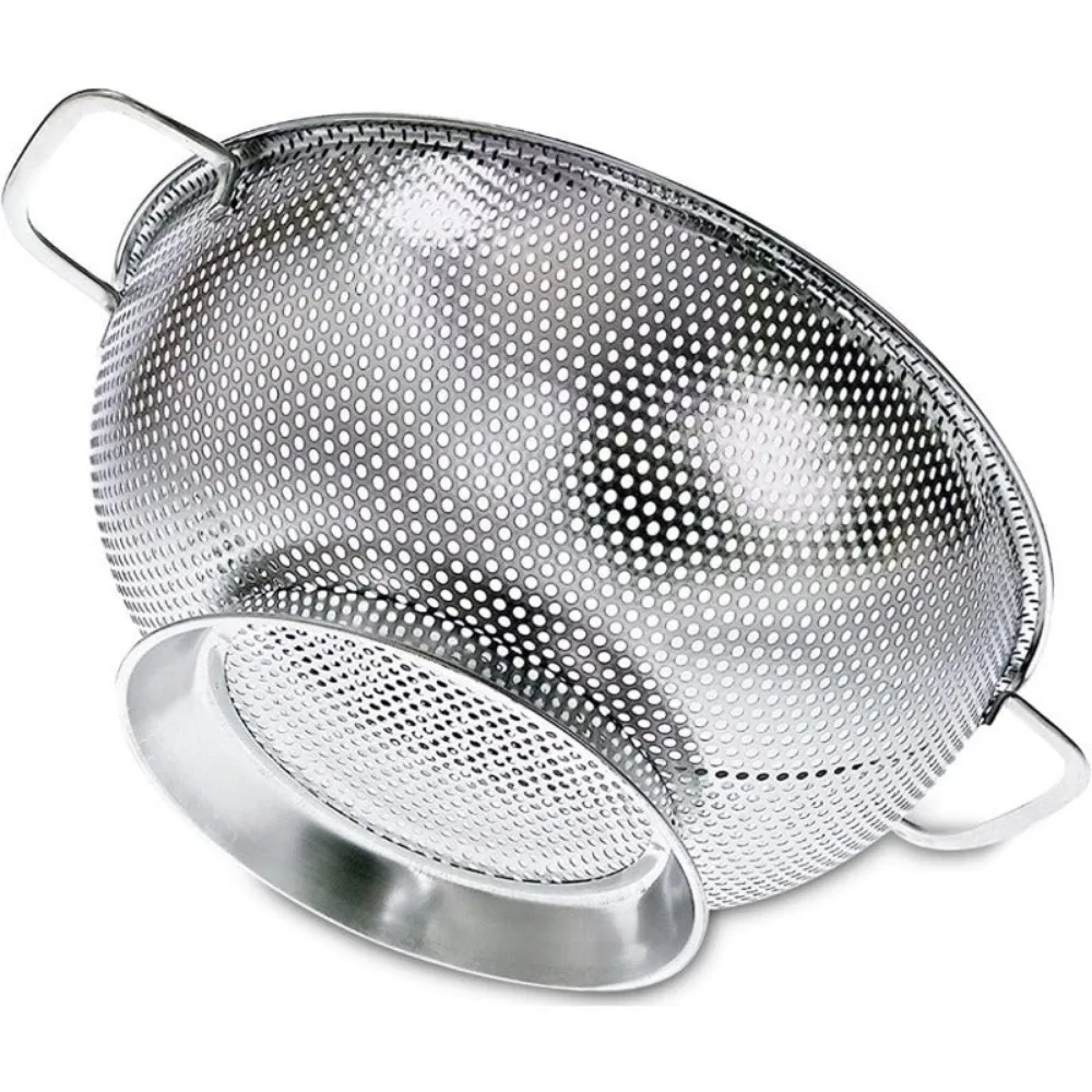 

Colander, Stainless Steel Kitchen Strainer For Washing Rice, Pasta And Small Grains, 3 Quart