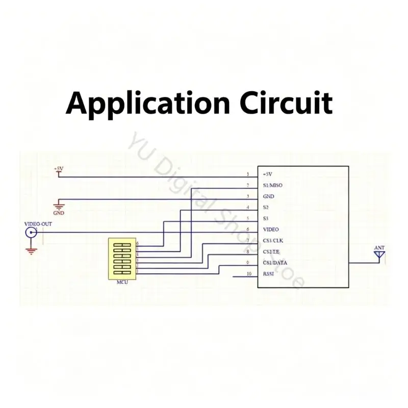 96BA RX8500 SPI-Funkempfängermodul mit Frequenzabstimmung für die Verwendung von FPV-Videos – Detail 5