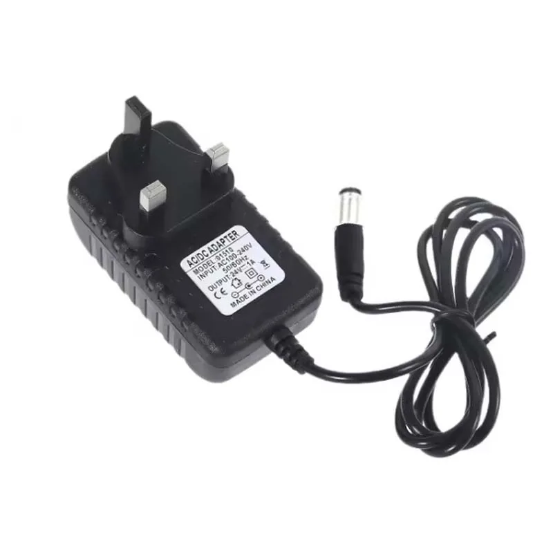 DC 24V 1A Power Supply UK Plug AC 110V~220V Lighting Transformer 24W Switching Power Supply 2.1mm*5.5mm Connector For LED Light