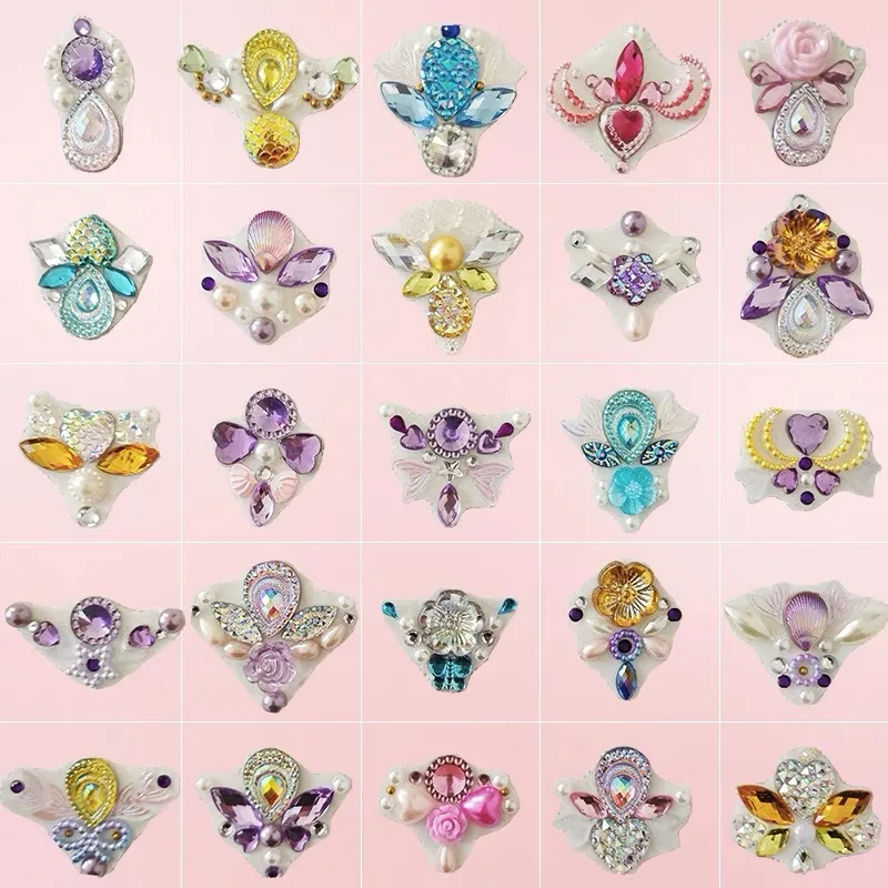 3D crystal face sticker multi-color glitter diamond body art beauty stage makeup forehead rhinestone shiny temporary tattoo stic