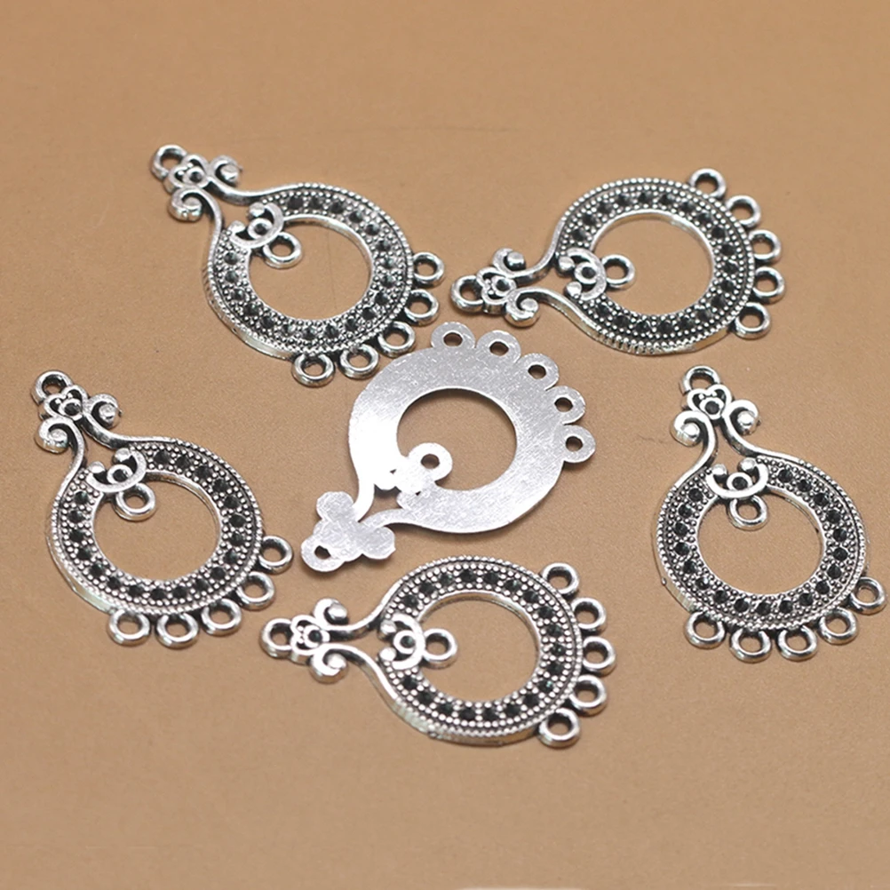 

30 Pcs Mirror Connector Pendant Alloy Charm Jewelry Making Pendants DIY Charms Vintage