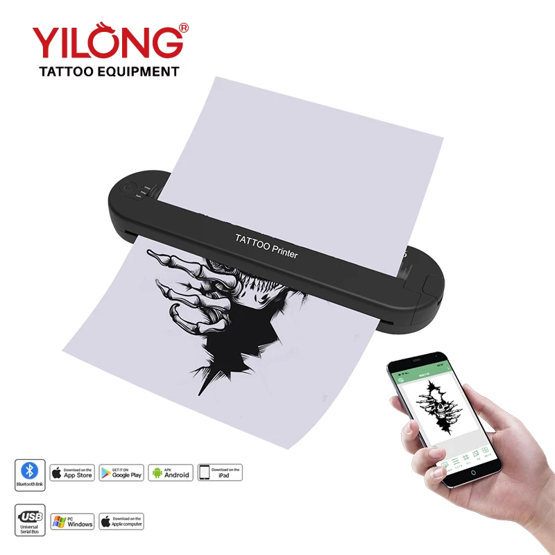 الوشم ats886 Thermocopier A4 اللاسلكية نقل الوشم بلوتوث طابعة المحمول والكمبيوتر طابعة حرارية الوشم للطباعة آلة #1