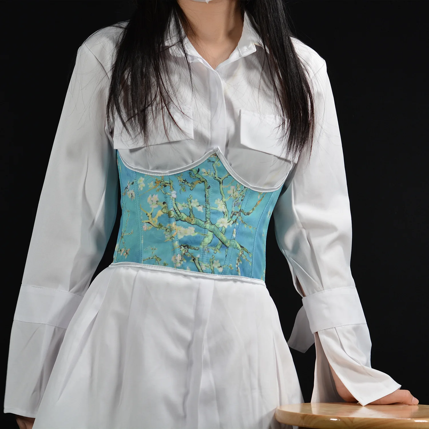 خمر النفط اللوحة مشد المحاصيل القمم الرباط الجوفاء المشدية ملابس داخلية بوستير الخصر ضئيلة قصيرة تشكيل البطن التحكم الكورسيهات