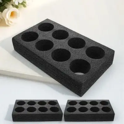 

3pcs Tray 8-Cup Takeout Carrier For Hot Cold Drinks Multi-Hole Drink Packing Tray Coffee Cup Holder Outdoor Cup Trays