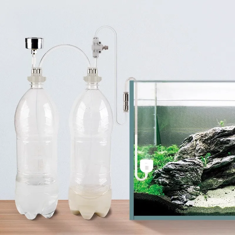 CO2 Generator Diffuser Bottle Cap Aquarium Fish Tank Live Plant DIY Air Diffuser Generator Carbon Dioxide Reactor Accessories