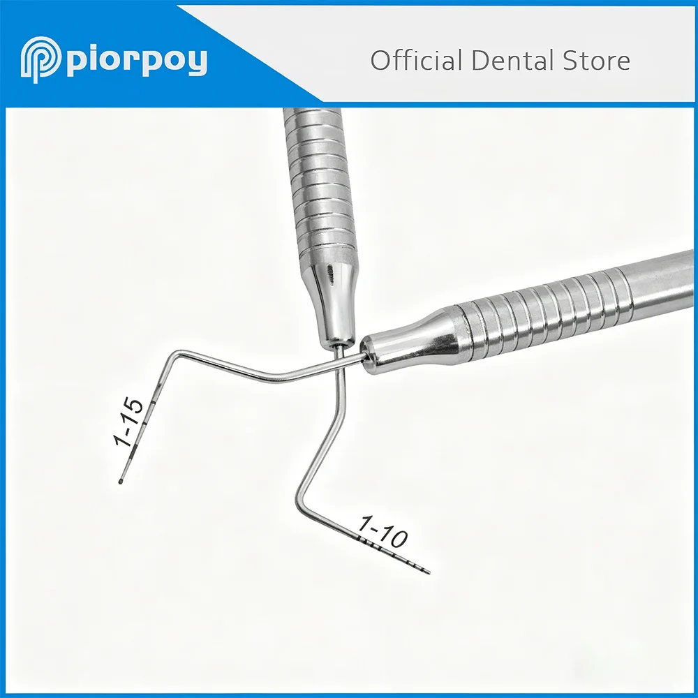 

PIORPOY Dental Periodontal Probe 1-10 1-15 With Scale Explorer Probe Instrument Stainless Steel Dentist Teeth Clean Hygiene Tool
