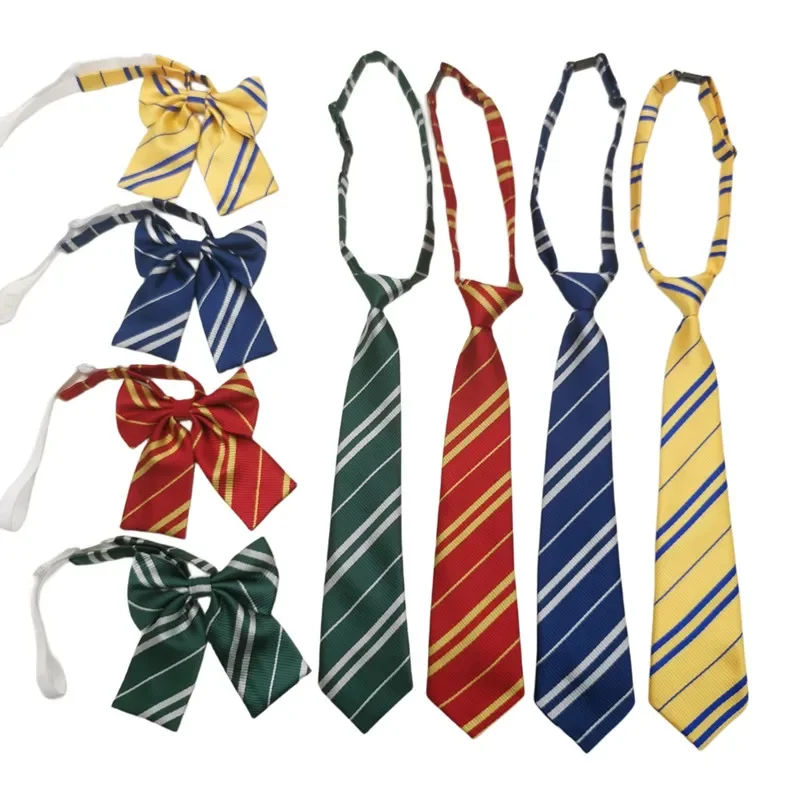 

Children 4 Colors NeckTies College Style Harris Casual Striped Tie Student Magic Slim Bow Necktie Party Halloween
