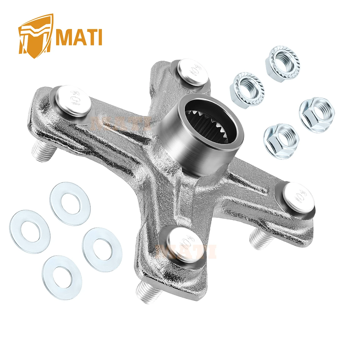 MATI Rear Wheel Hub Kit for Yamaha Banshee 350 Warrior 350 Raptor 700 660 350 250 YFZ450 YFZ450X 1PE-F53K0-00-00 1PE-F5383-00-00 view 5