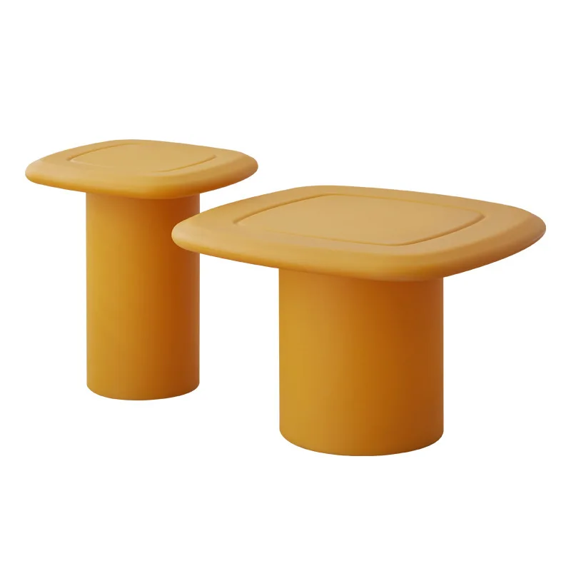 

Small apartment sofa edge few simple outdoor square table Internet celebrity plastic coffee table creative kindergarten baby lea