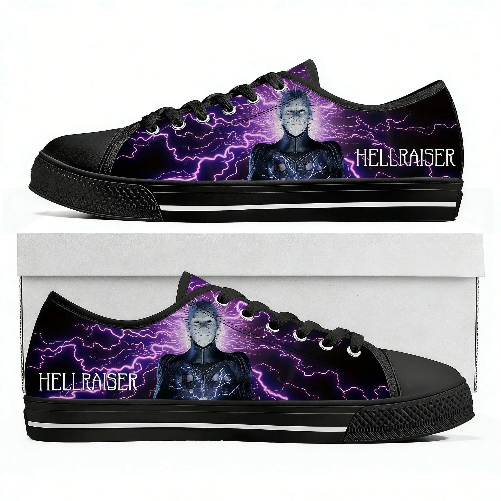 

Hellraiser Low Top Shoes Man Woman Teenager Canvas Casual Sneaker Sneakers Couple Footwear Custom Shoe Unisex Black