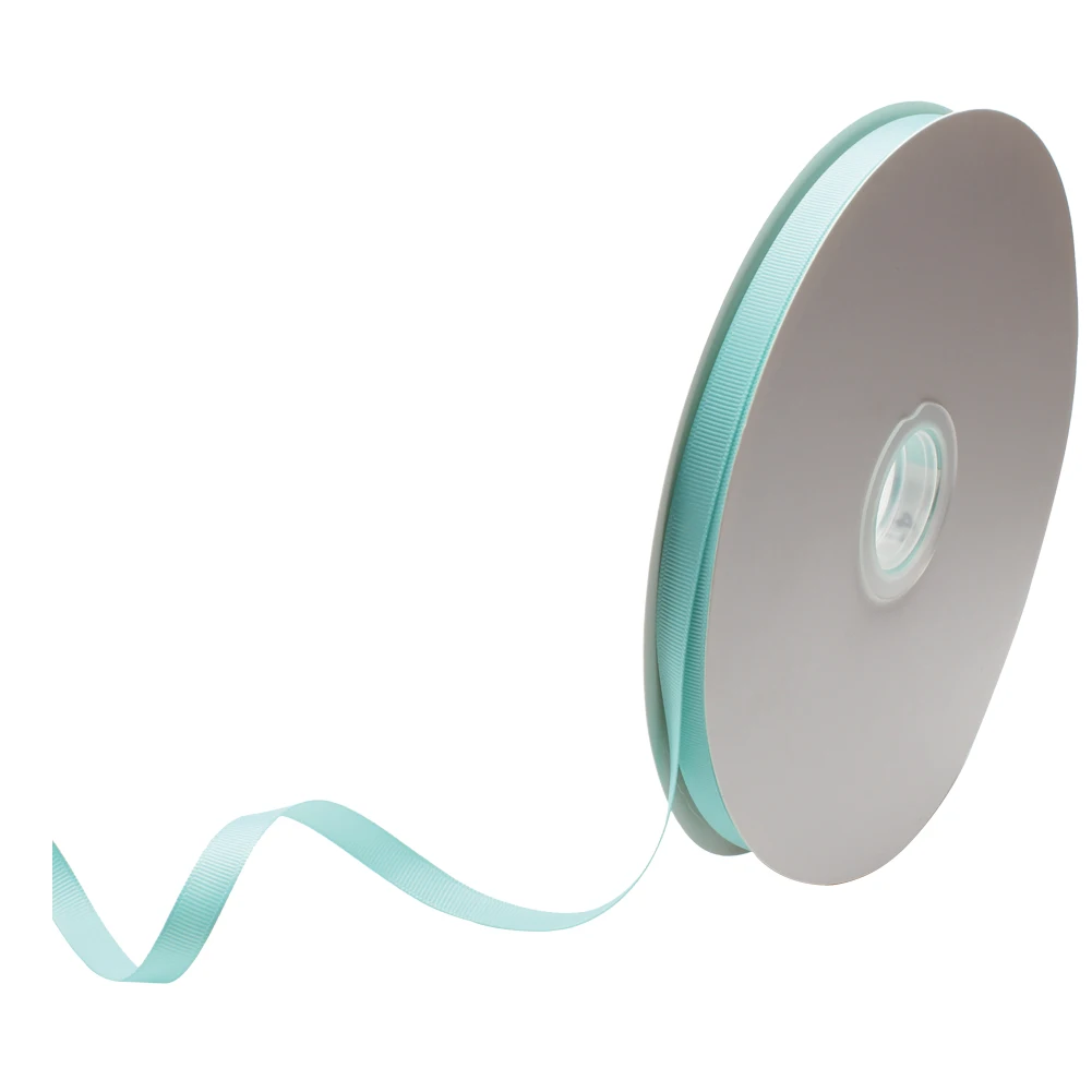 314 Aqua solid grosgrain ribbon double face 100 yards/roll 9mm 16mm 22mm 25mm 38mm 50mm 75mm wholesale in stock