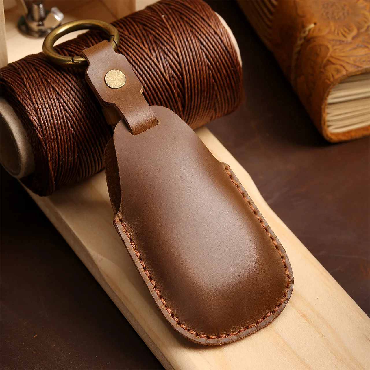 Leather Car Key Cover for Subaru Legacy XV Forester Outback BRZ SIT Accessories Auto Remote Key Shell Case Protector Covers