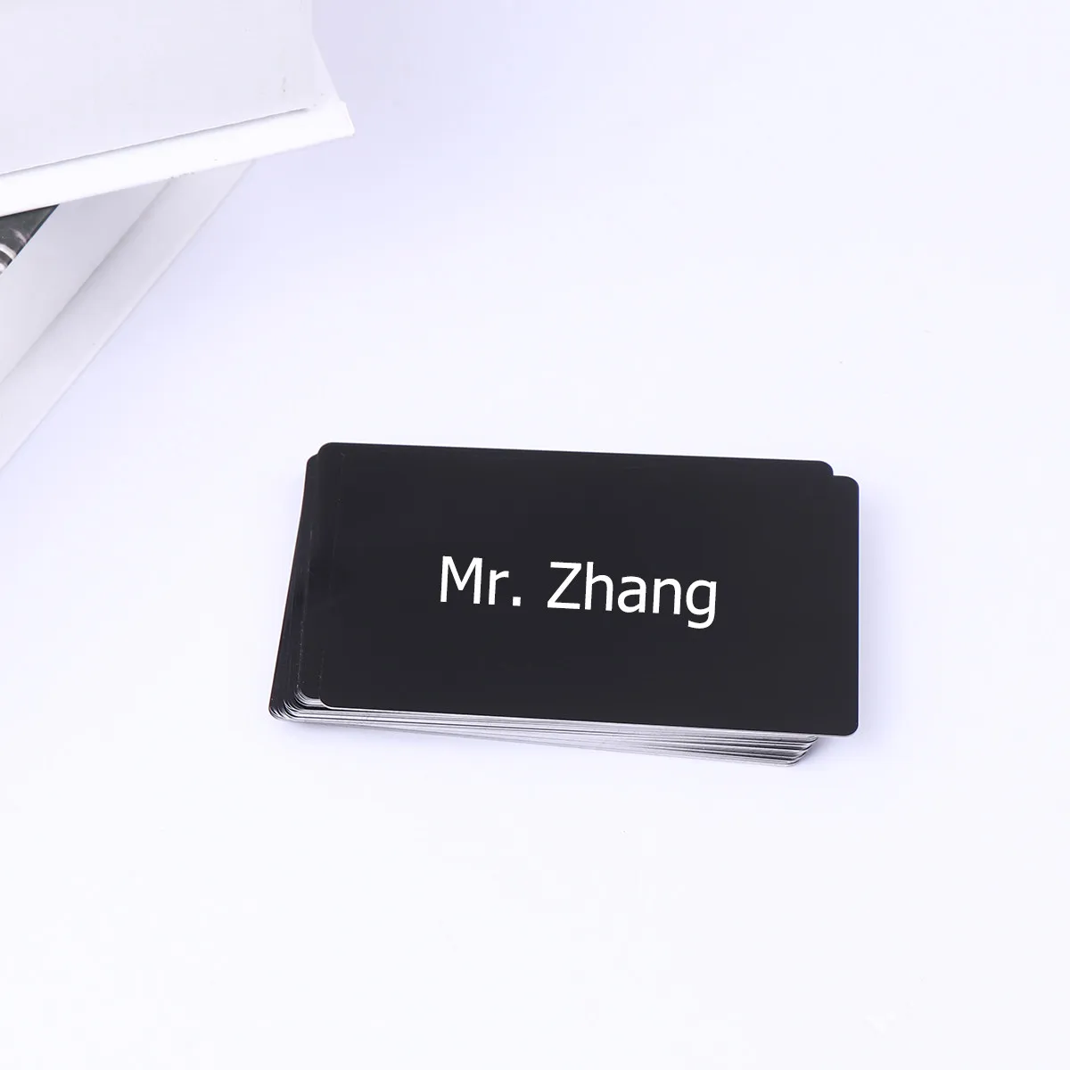 

50Pcs Thin Colored Aluminium Business Cards Anodized Cnc Machine Engraver DIY Flexible Safe Portable Business Card