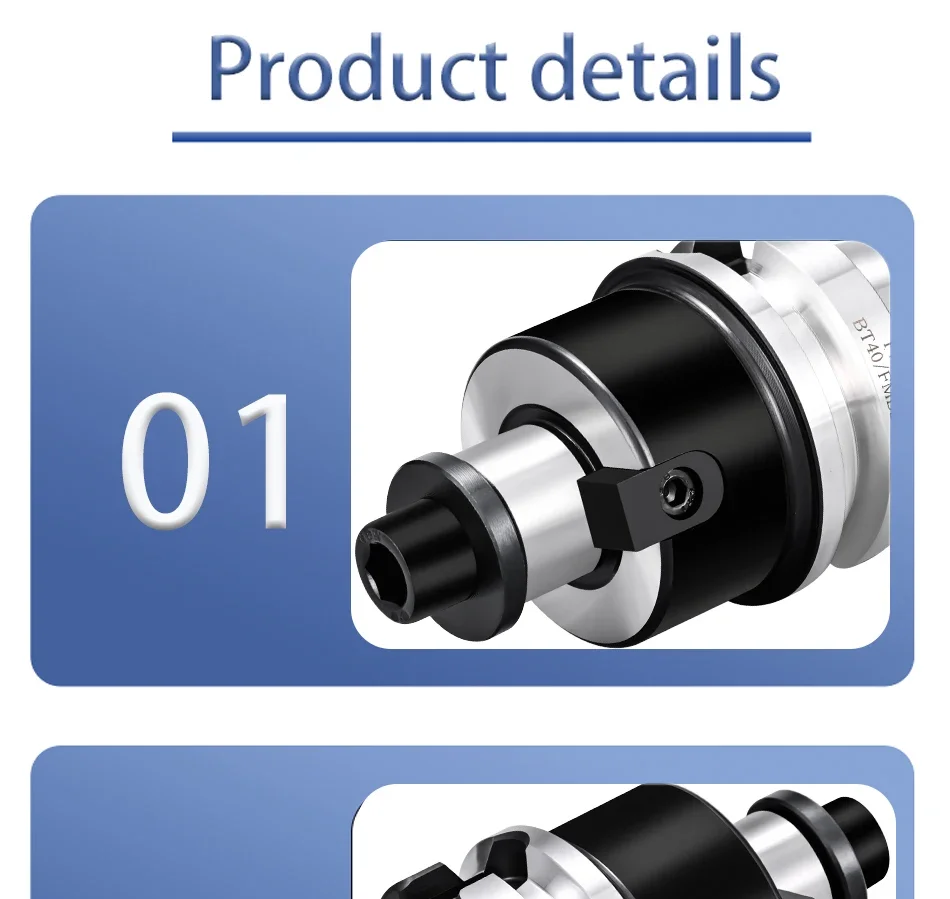 BYGD BT30 BT40 BT50 FMB16 FMB22 FMB27 FMB32 FMB40 FMB Werkzeughalter für BAP300R BAP400R EMR EMR5R EMR6R MFWN900 – Detail 17