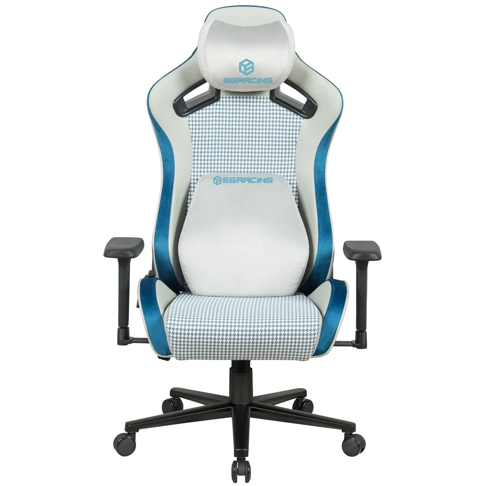 

High Quality Adjustable Rest 4d Armrest Gamer Leather And Velvet Racing White Chaise E-Sports Computer Seat Gaming Chair