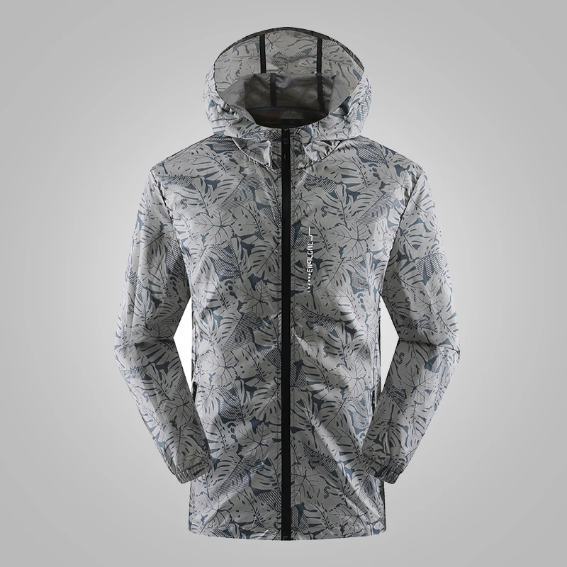 Ultra-thin jacket sunscreen men's summer print ultra-light versatile jacket summer thin sunscreen