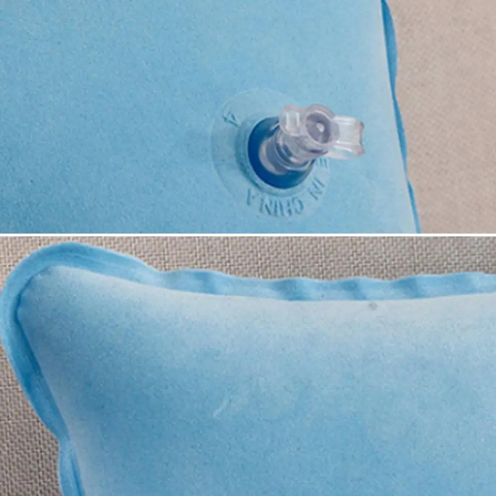 Almohada inflable a prueba de fugas, cojín portátil ultraligero para dormir para viajes, al aire libre, Camping, senderismo, playa, almohada de aire rectangular