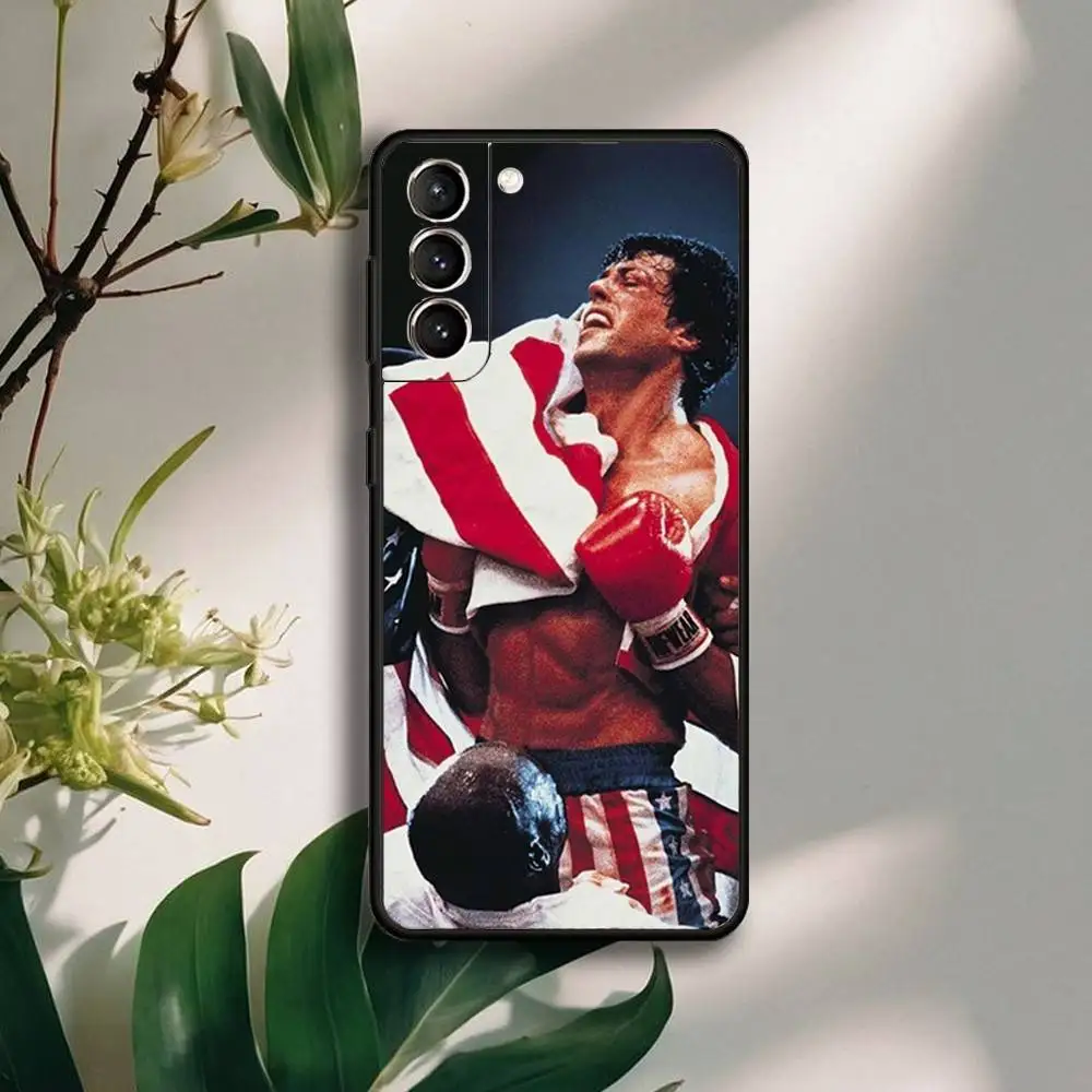 حافظة هاتف First-Blood-John-Rambo لهاتف سامسونج جالاكسي A13,21s,22,31,32,52,53,71,72,73, غلاف أسود ناعم