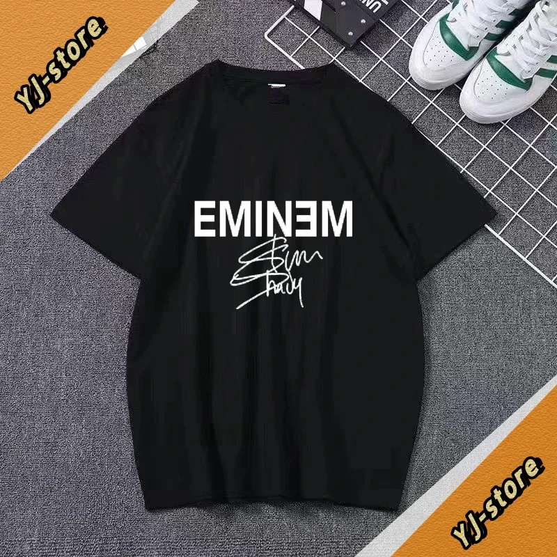 Summer Funny T Shirt Slim Shady Eminem and Dr.Dre Inspired Graphic Tee Comic Cover Style T-Shirt In Music Hip Hop