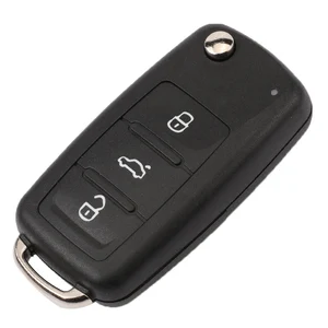 Jingyuqin Remote Key 3BT 434MHz ID48 Chip für VW Volkswagen Golf Passat Tiguan Jetta Beetle Skoda Sitzwagen 5K 0837202 Anzeigen 6 Hauptverkaufsschlüsselauto Volkswagen - №4