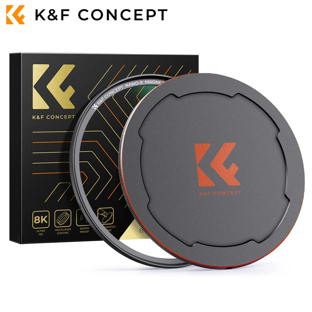 K&F Concept 82mm Nano-X Series Magnetic MCUV Filter HD Scratch-Resistant Anti-Reflection Green Film with Magnetic