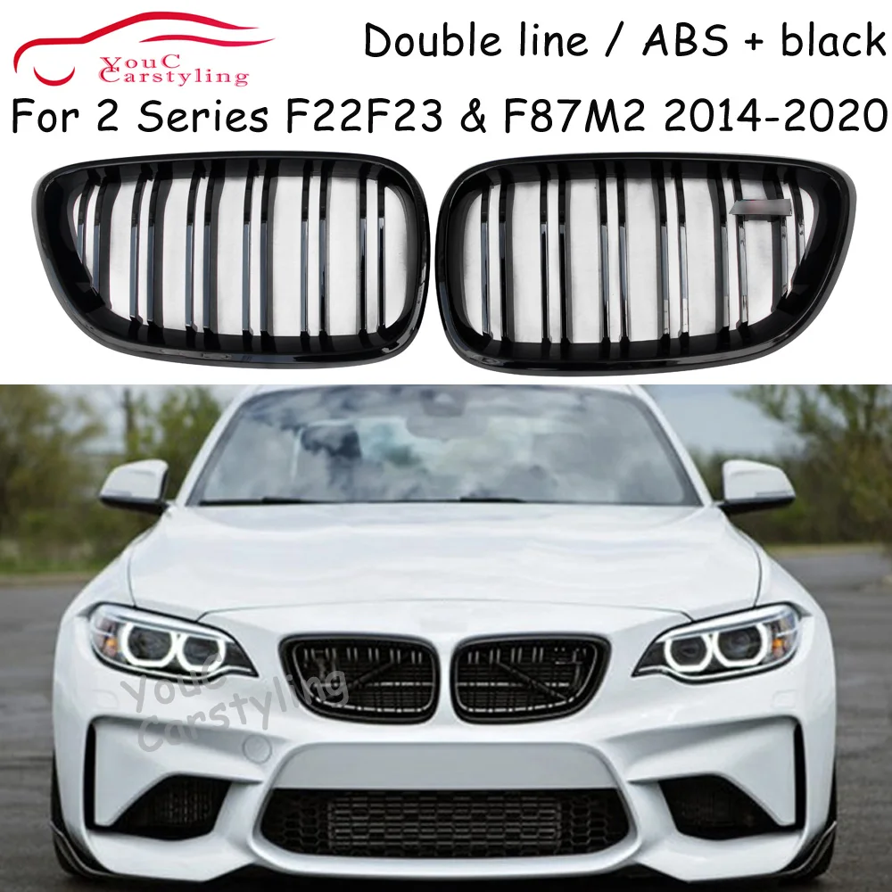 

Передняя решетка радиатора F22, гоночный гриль для BMW 2 серии F22 F23 M2 F87 220i 228i M235i, двухдверный купе-трансформер 2014-2020